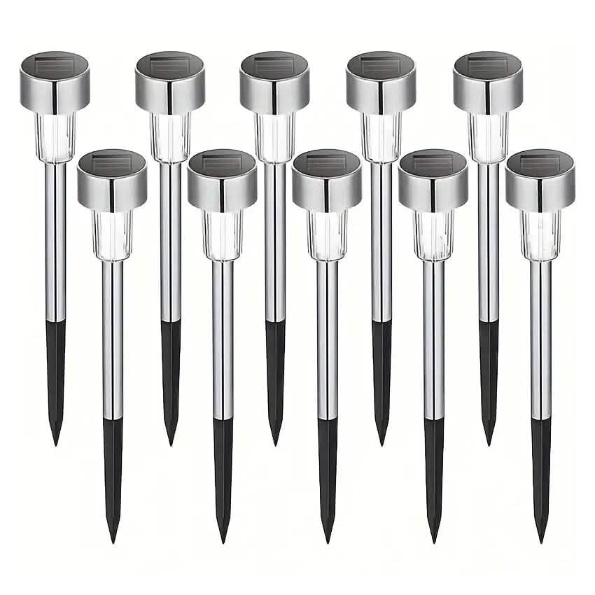 10 - Pack: Outdoor Solar Landscape Lawn Light - GJB PRODUCTS