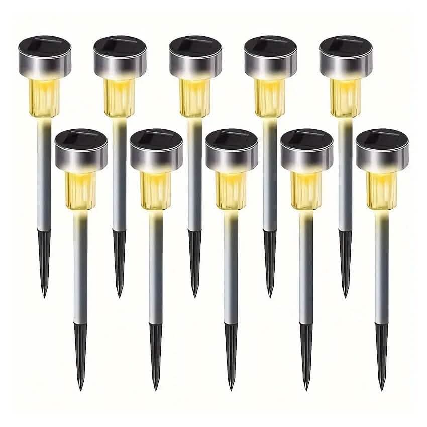 10 - Pack: Outdoor Solar Landscape Lawn Light - GJB PRODUCTS