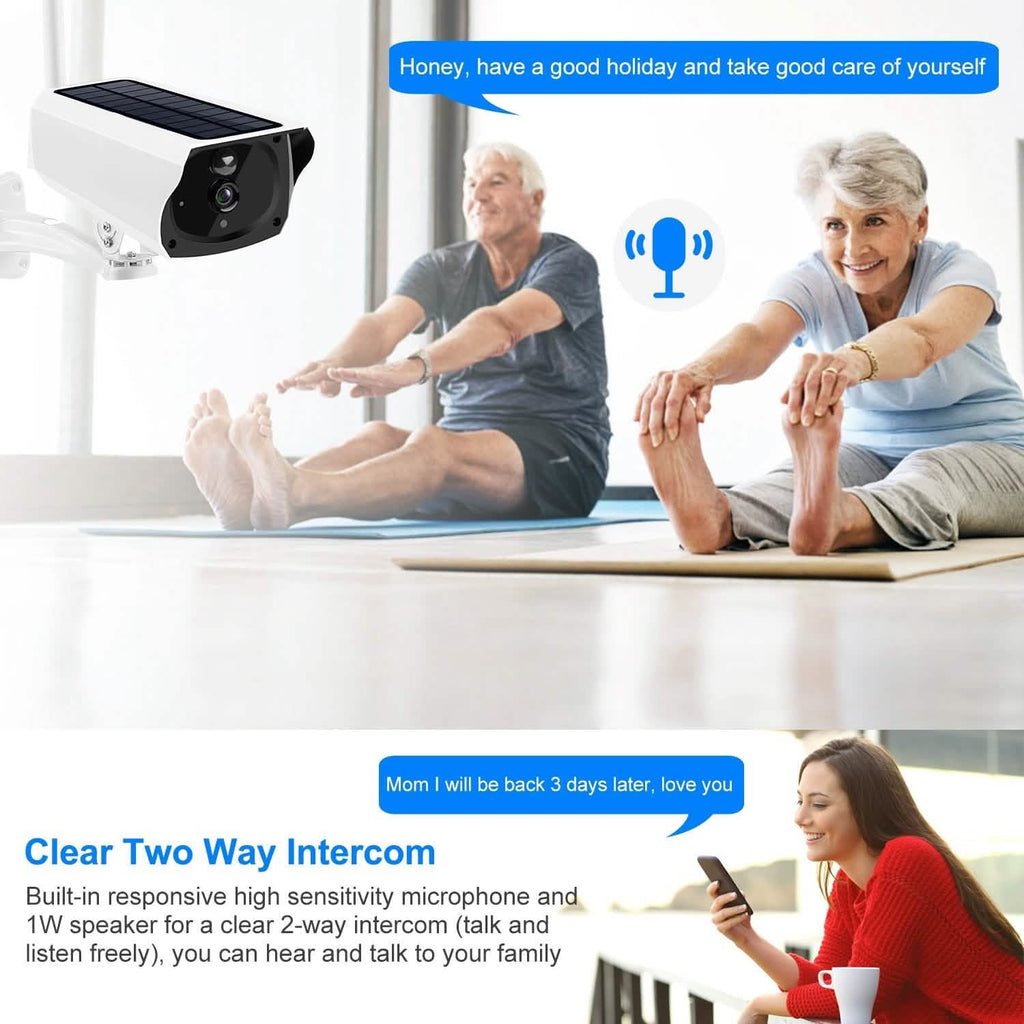 1080P Solar Powered Wifi IP Camera - GJB PRODUCTS