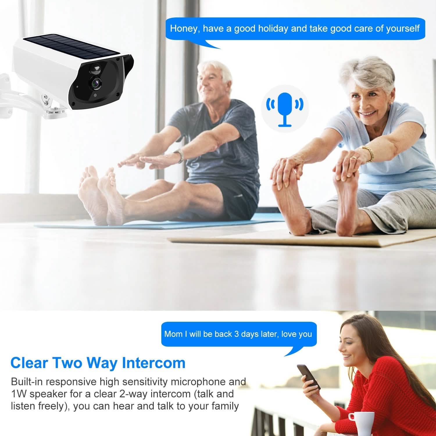 1080P Solar Powered Wifi IP Camera - GJB PRODUCTS
