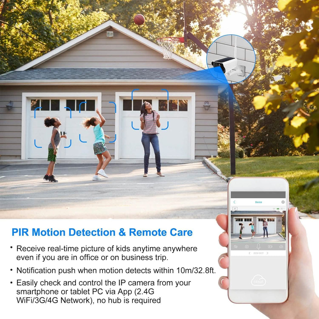 1080P Solar Powered Wifi IP Camera - GJB PRODUCTS