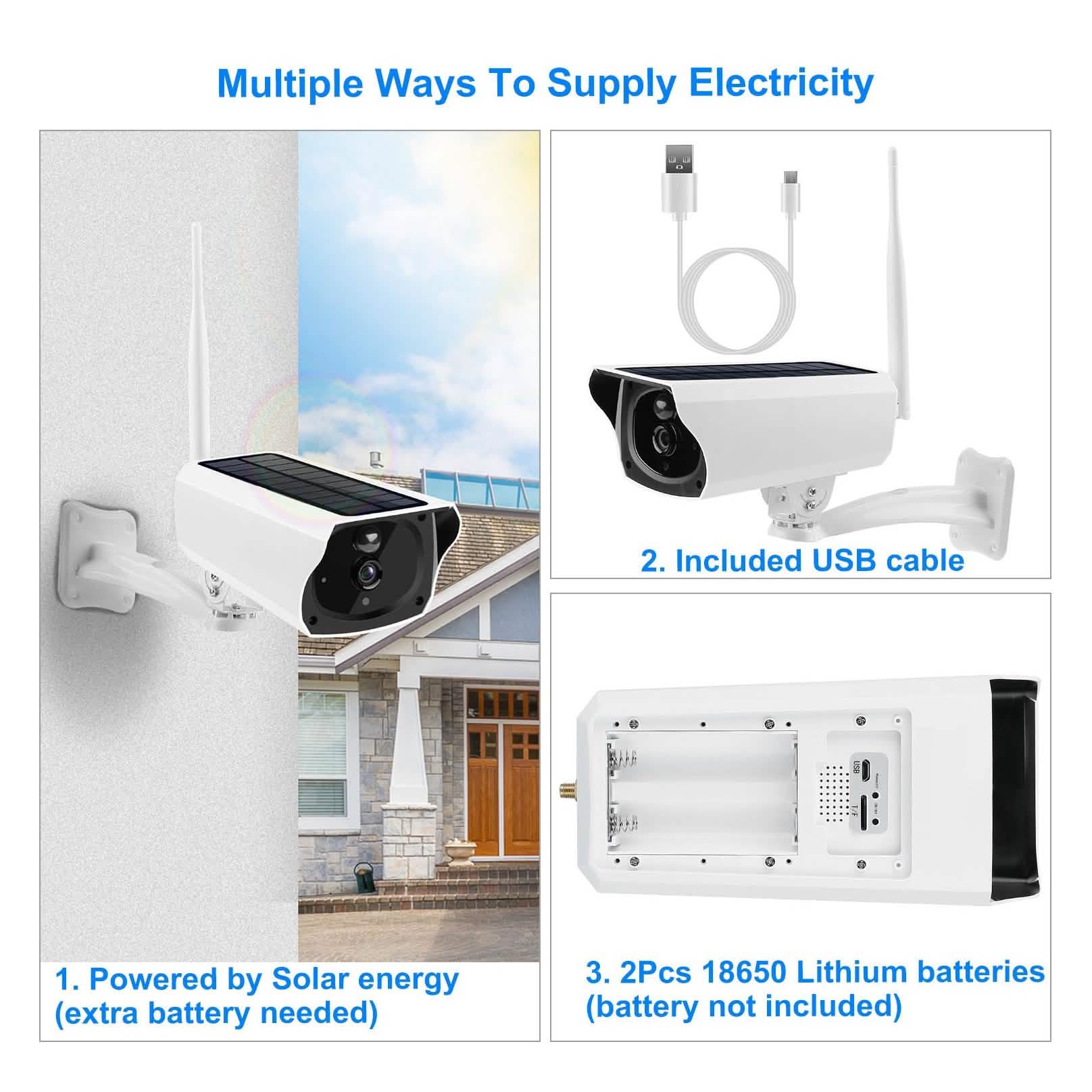 1080P Solar Powered Wifi IP Camera - GJB PRODUCTS