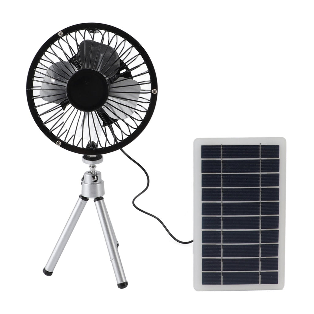 10W Solar Panel Exhaust Fan•Monocrystalline Silicon Solar Powered Ventilator Fan Kit With Stand For Pet, House, Chicken, Coop, RV or Greenhouse - GJB PRODUCTS