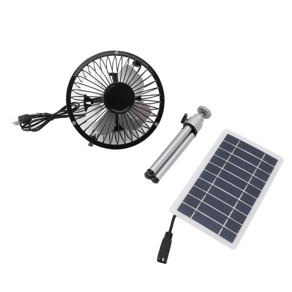 10W Solar Panel Exhaust Fan•Monocrystalline Silicon Solar Powered Ventilator Fan Kit With Stand For Pet, House, Chicken, Coop, RV or Greenhouse - GJB PRODUCTS
