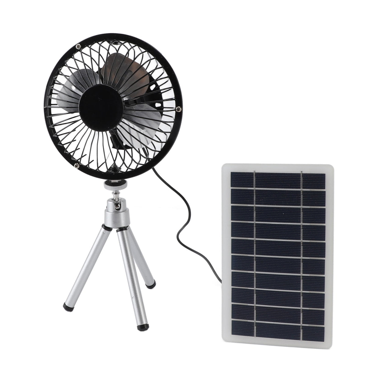 10W Solar Panel Exhaust Fan•Monocrystalline Silicon Solar Powered Ventilator Fan Kit With Stand For Pet, House, Chicken, Coop, RV or Greenhouse - GJB PRODUCTS