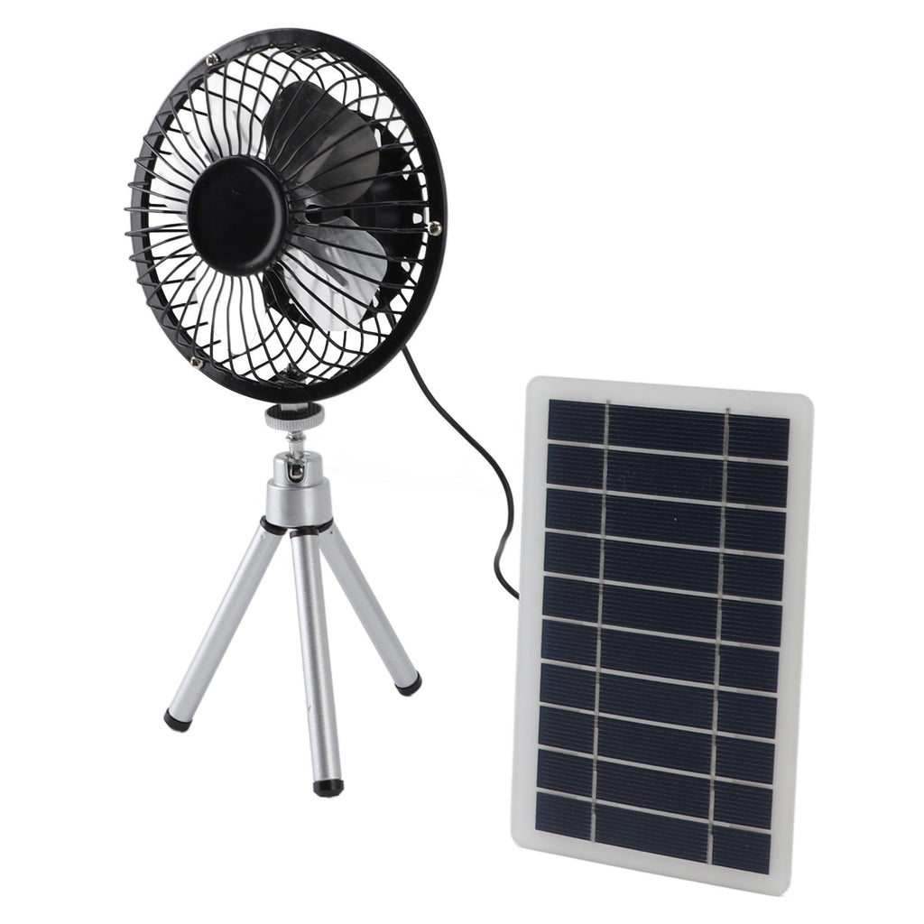 10W Solar Panel Exhaust Fan•Monocrystalline Silicon Solar Powered Ventilator Fan Kit With Stand For Pet, House, Chicken, Coop, RV or Greenhouse - GJB PRODUCTS