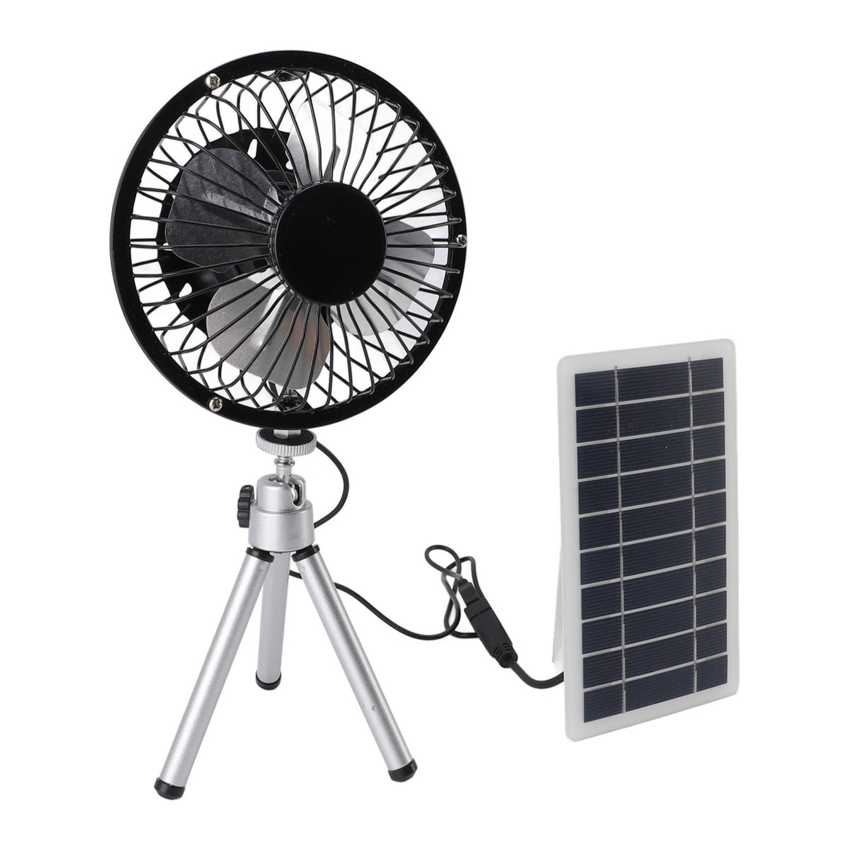 10W Solar Panel Exhaust Fan•Monocrystalline Silicon Solar Powered Ventilator Fan Kit With Stand For Pet, House, Chicken, Coop, RV or Greenhouse - GJB PRODUCTS