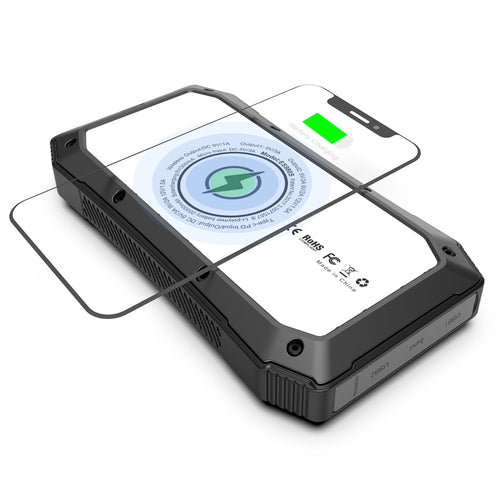 Sun Chaser Mini Solar Powered Wireless Phone Charger 10,000 mAh With by GJB PRODUCTS