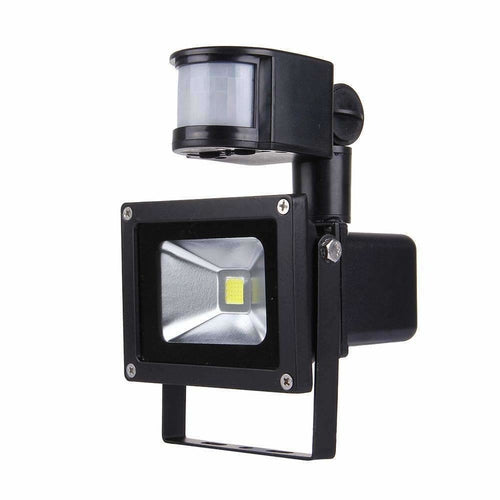 10W 900LM LED Infrared Motion Sensor Floodlight Lamp with Solar Panel by GJB PRODUCTS