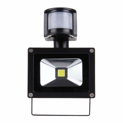 10W 900LM LED Infrared Motion Sensor Floodlight Lamp with Solar Panel by GJB PRODUCTS