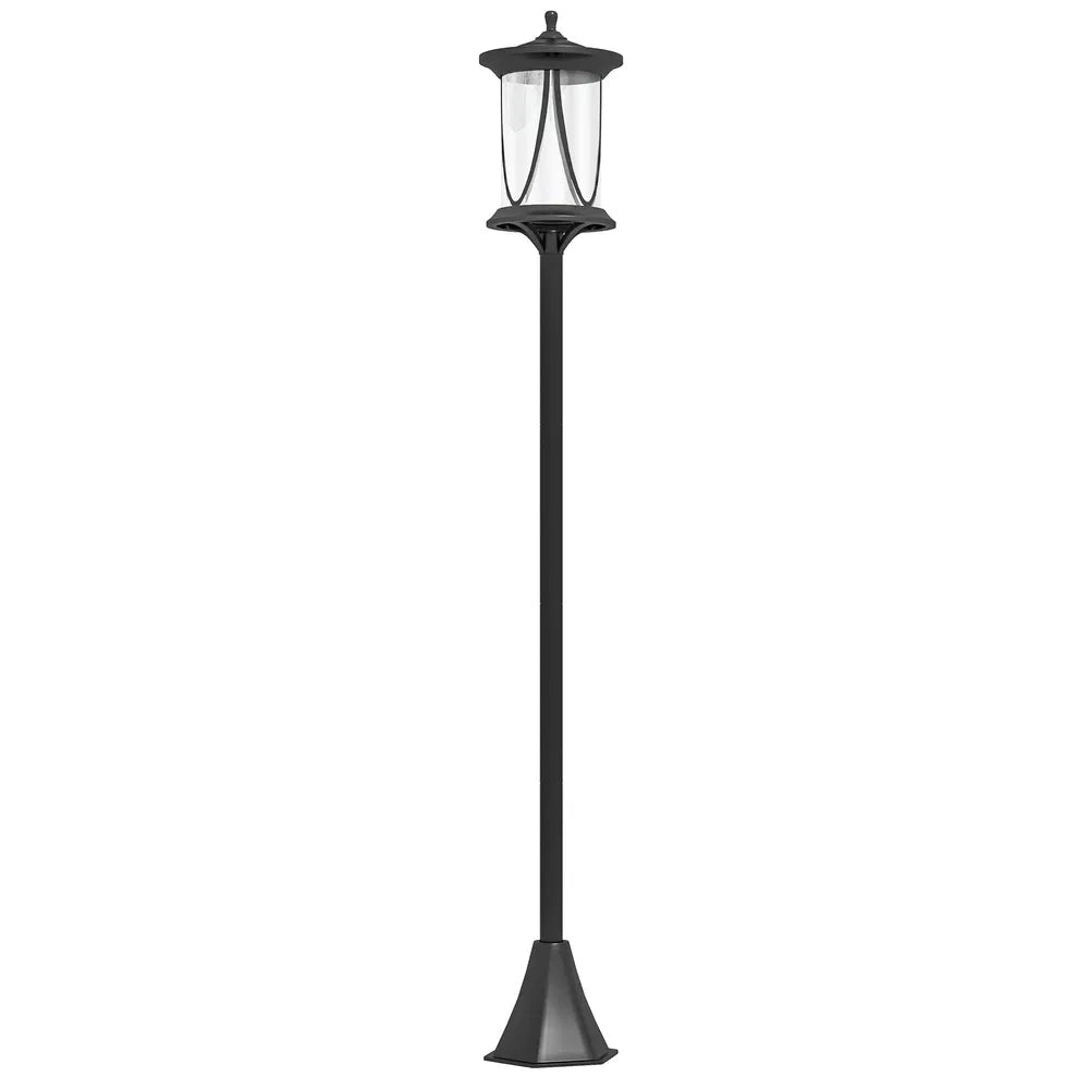 50” Solar Powered Light Post•Cool White LED •Waterproof IP44•9”•2 Mount Option/Sharp Anchors for Patio, Garden, Backyard, Pathway - GJB PRODUCTS