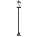 50” Solar Powered Light Post•Cool White LED •Waterproof IP44•9”•2 Mount Option/Sharp Anchors for Patio, Garden, Backyard, Pathway - GJB PRODUCTS