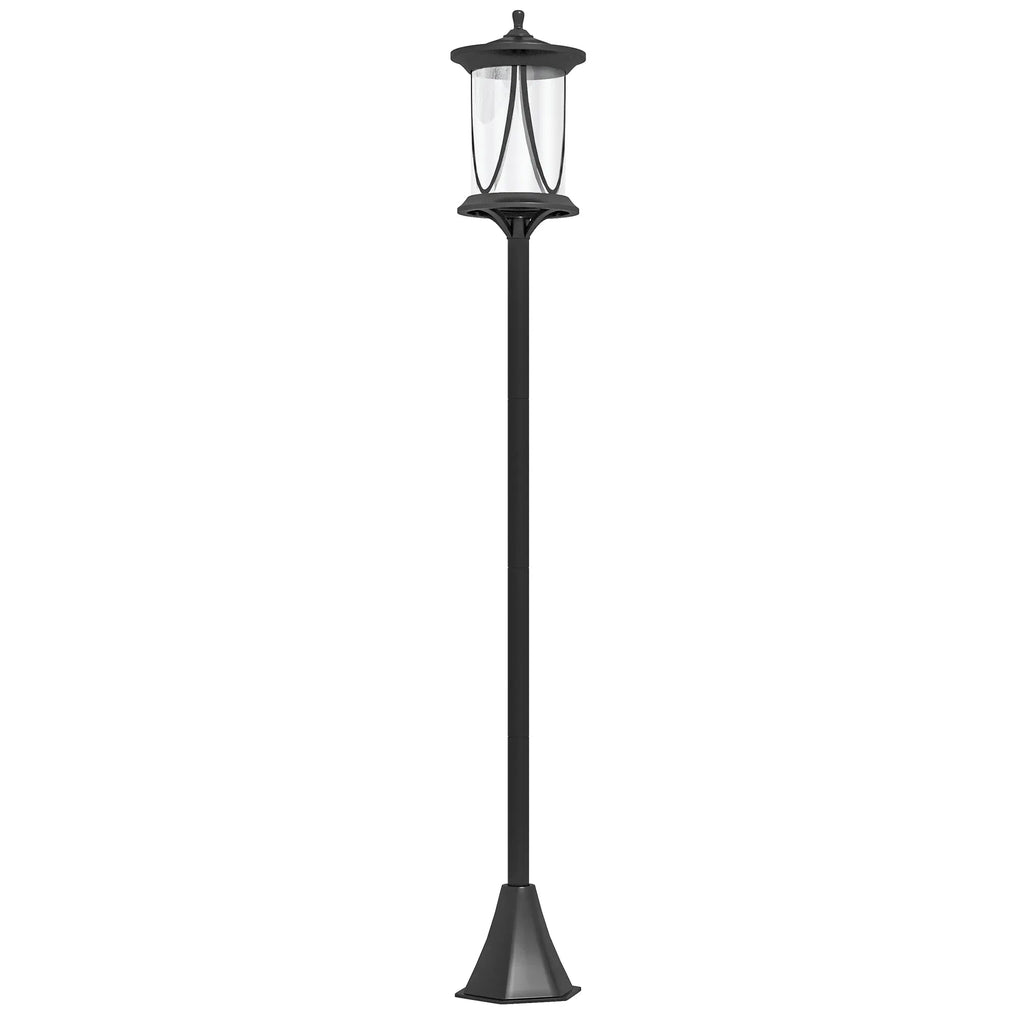 50” Solar Powered Light Post•Cool White LED •Waterproof IP44•9”•2 Mount Option/Sharp Anchors for Patio, Garden, Backyard, Pathway - GJB PRODUCTS