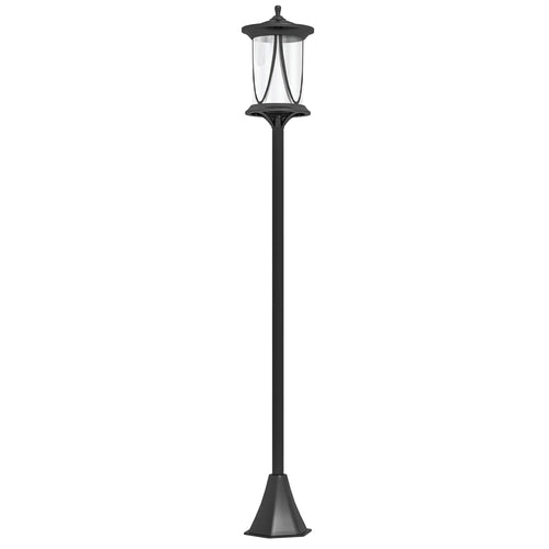 50” Solar Powered Light Post•Cool White LED •Waterproof IP44•9”•2 Mount Option/Sharp Anchors for Patio, Garden, Backyard, Pathway - GJB PRODUCTS