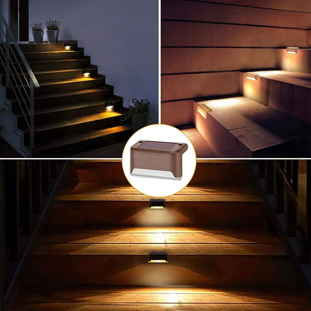 8 - Pack: Solar LED Deck & Step Lights - GJB PRODUCTS