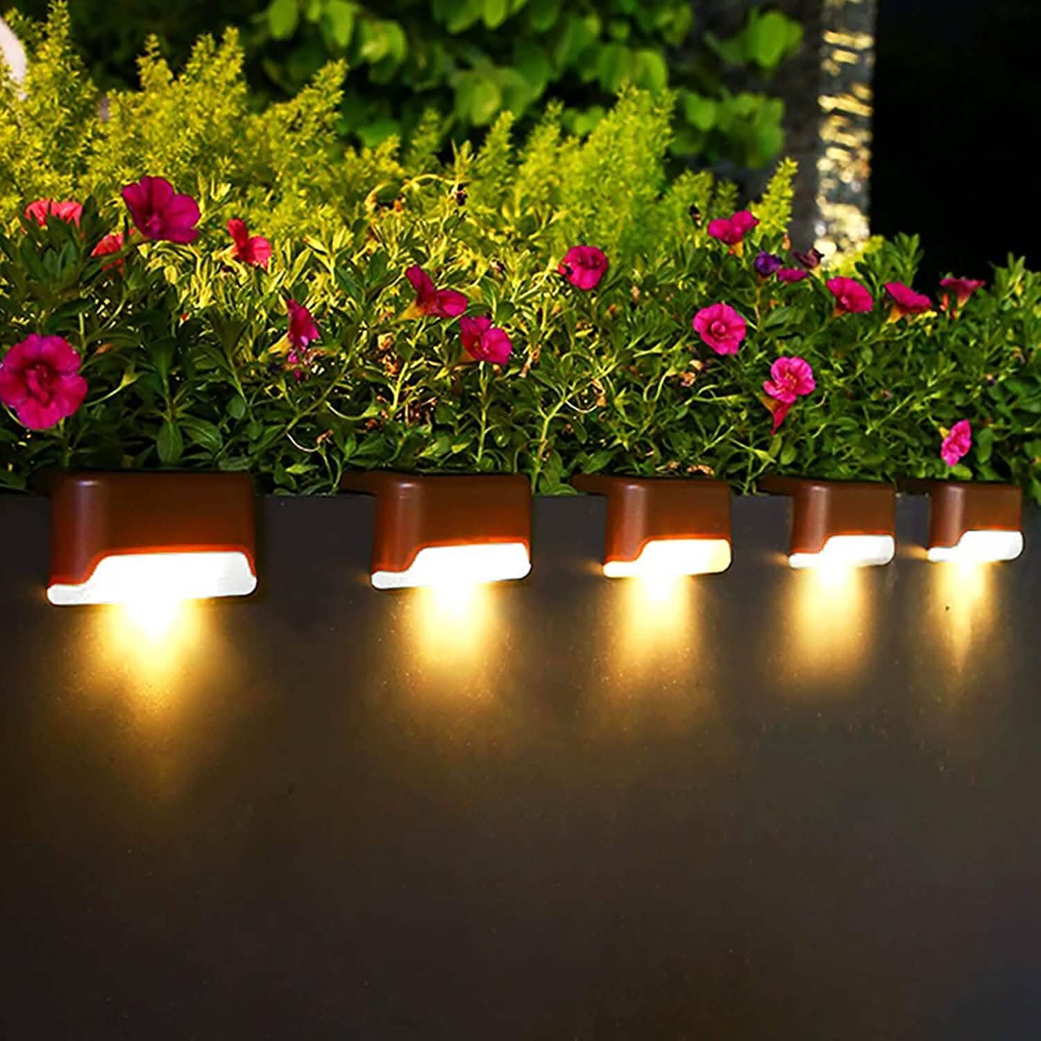 8 - Pack: Solar LED Deck & Step Lights - GJB PRODUCTS