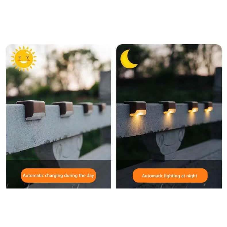 8 - Pack: Solar LED Deck & Step Lights - GJB PRODUCTS