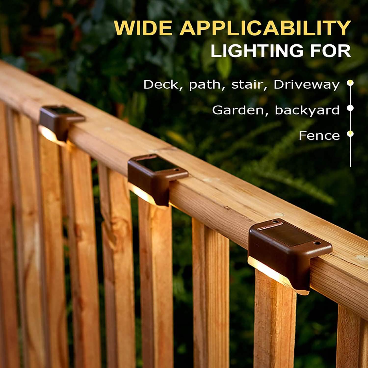 8 - Pack: Solar LED Deck & Step Lights - GJB PRODUCTS