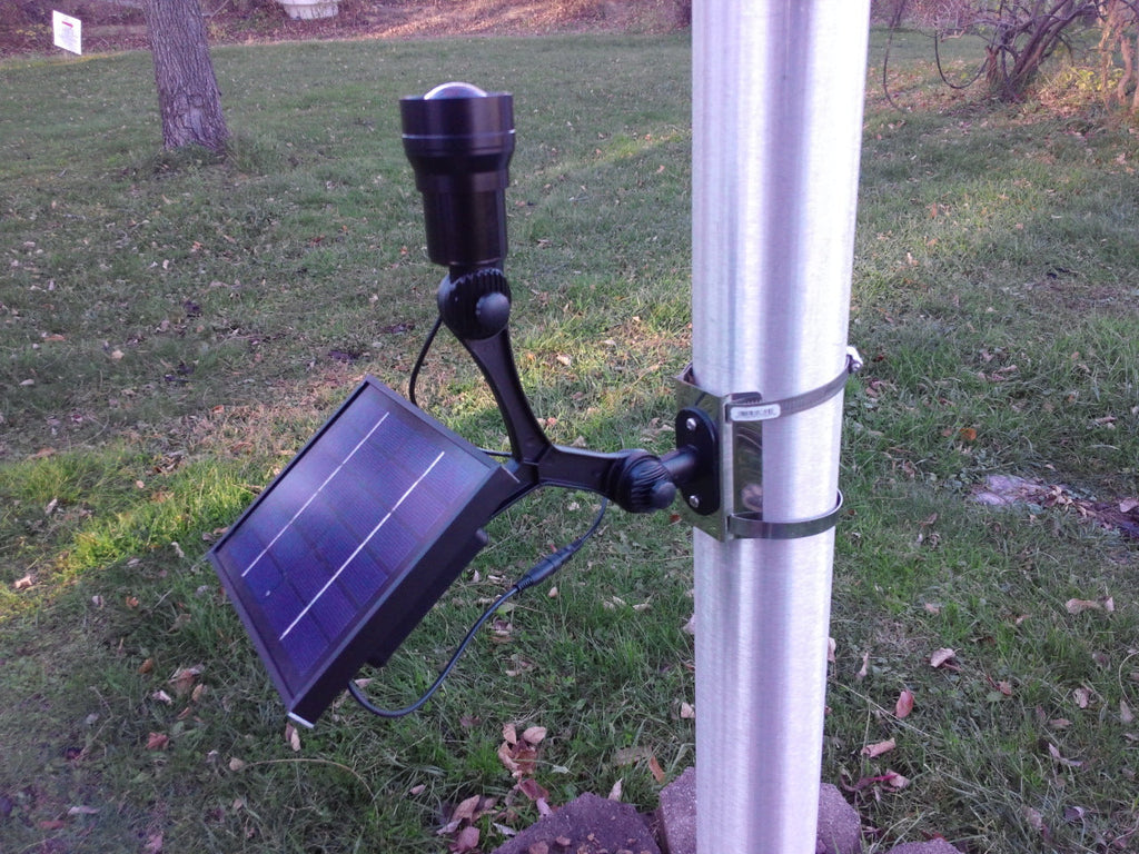Commercial Solar Flagpole Light - CREE by Flagman of America