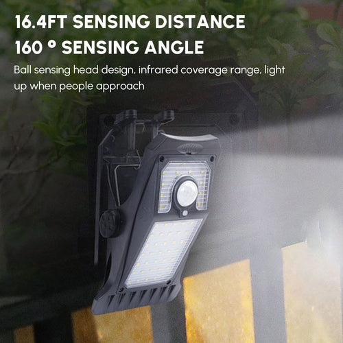 2Pcs 45 LEDGarden Solar Wall Lights Outdoor Light Solar Clip Sensitive by GJB PRODUCTS