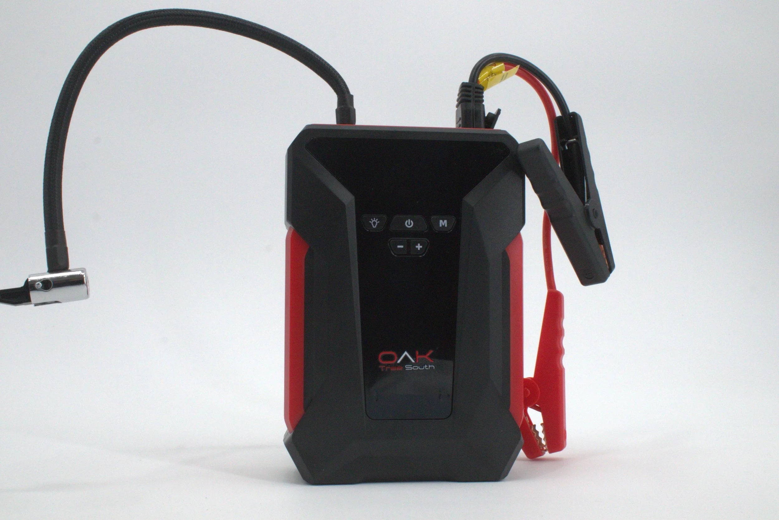 Portable Multi-function, Quickstart Battery Jumper Kit and Cables for 12V Emergency Starting. Also Built in Air Compressor with Hose and More… by Oak Tree South