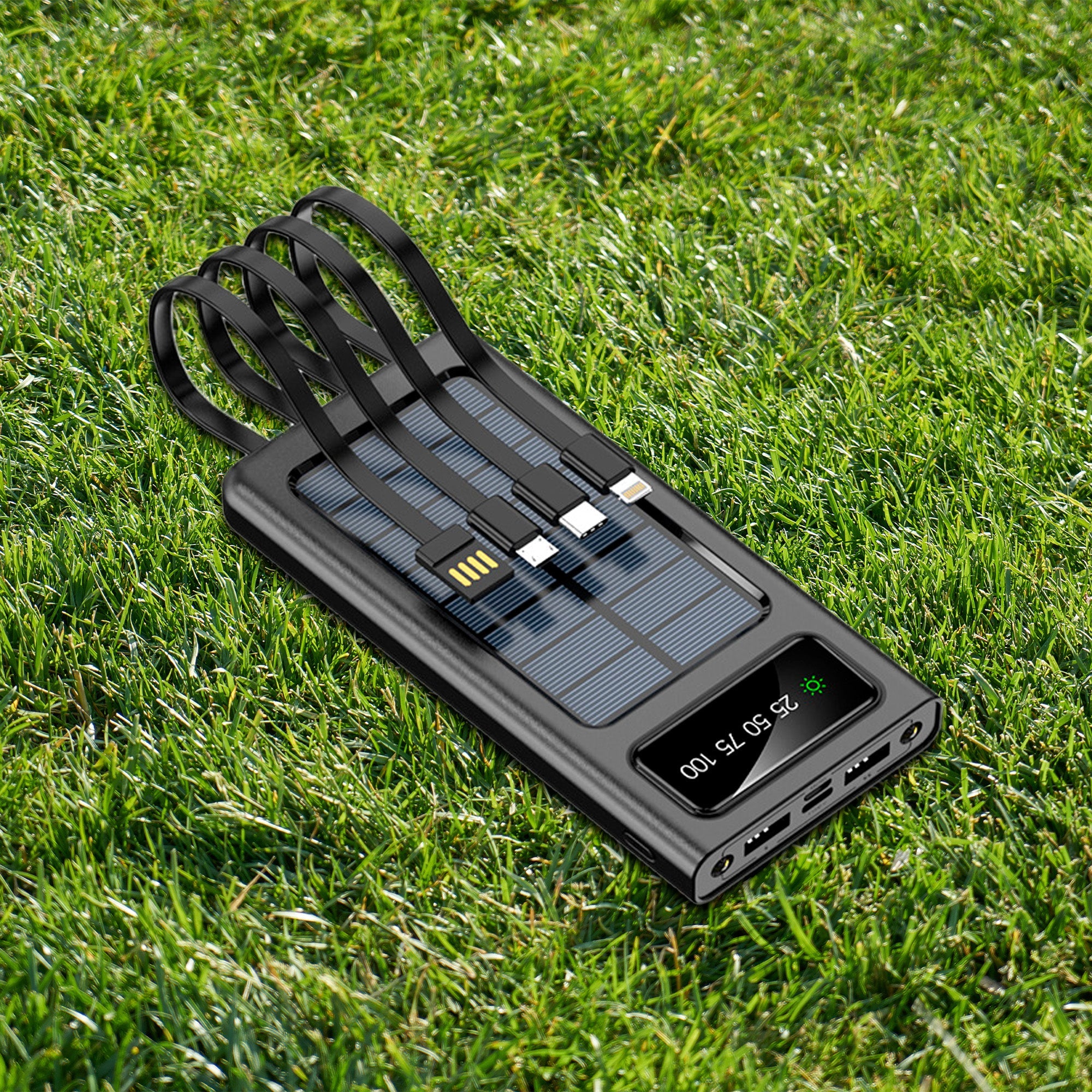 LED Portable Solarsync Power Bank – PoLED Portable Solarsync Power Bank – Power Anytime/Anywhere by Pursonic