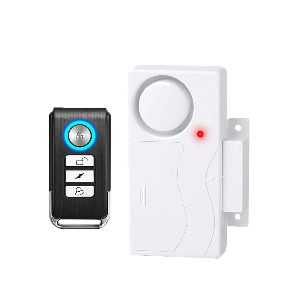 Home Security Wireless Door or Window Alarm Sensor System with Remote, Anti Lost Vibration Warning Alarm by GJB PRODUCTS