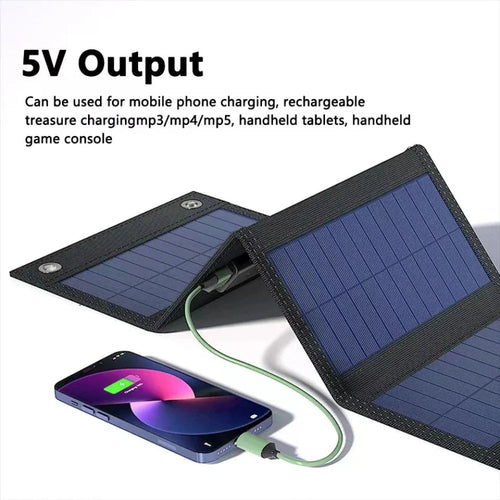 Portable Solar Panel with USB Charging for Cell Phone by GJB PRODUCTS