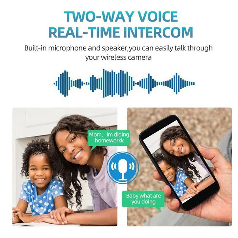 2.4G WiFi Surveillance/Security Camera with Night Vision Wireless Home Camera HD CCTV, Baby Mini Camera by GJB PRODUCTS