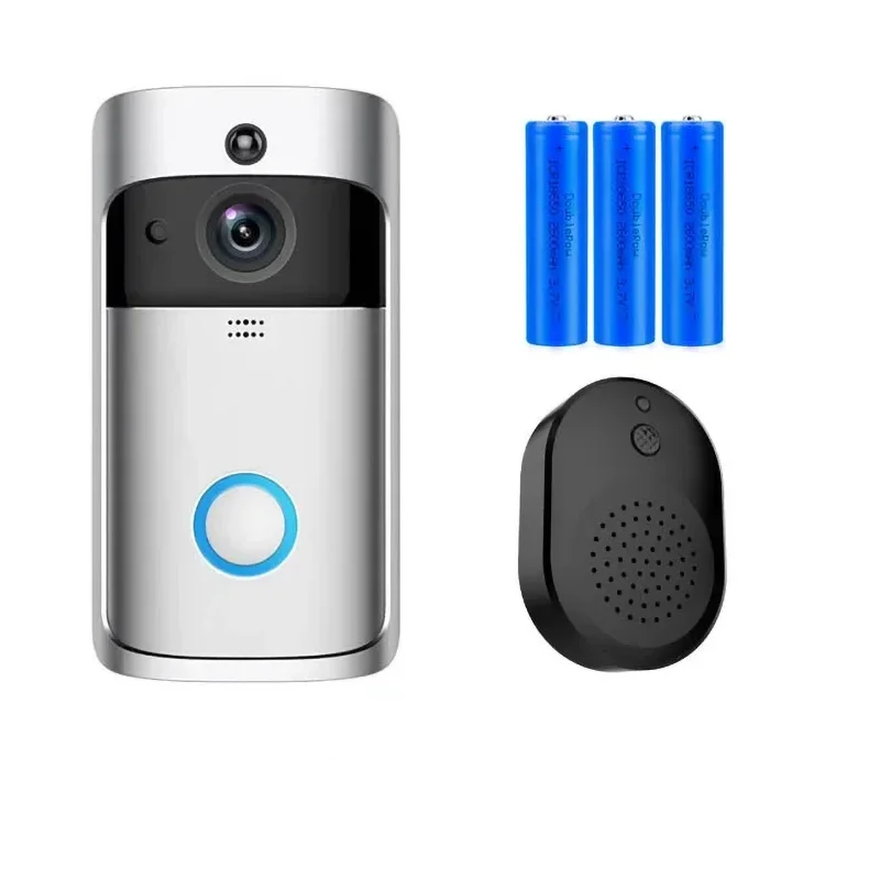 WiFi Video Doorbell Alarm Camera with HD. Wireless Remote Operated,Motion Detector and Night Vision by GJB PRODUCTS