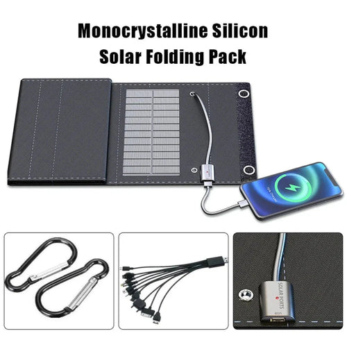 Portable Solar Panel with USB Charging for Cell Phone by GJB PRODUCTS