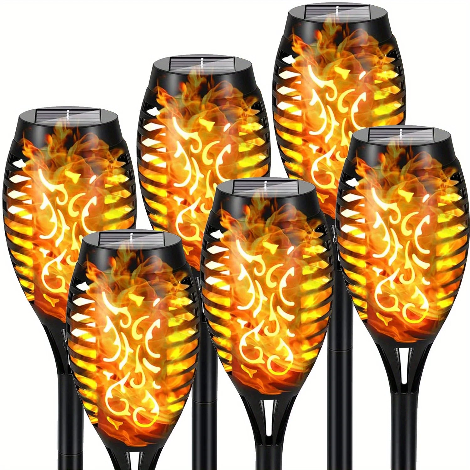 12LED Solar Flame Light for Outdoors and Waterproof. Decorations by GJB PRODUCTS
