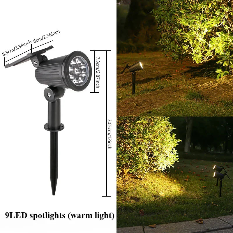 Decorative(Colored )LED Solar Powered SpotLight For Outdoors by GJB PRODUCTS