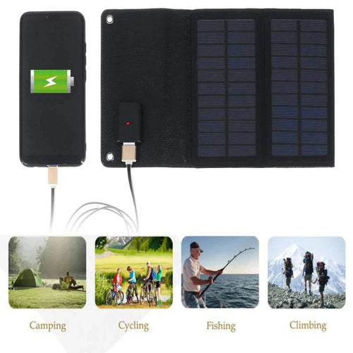 Portable Solar Panel with USB Charging for Cell Phone by GJB PRODUCTS