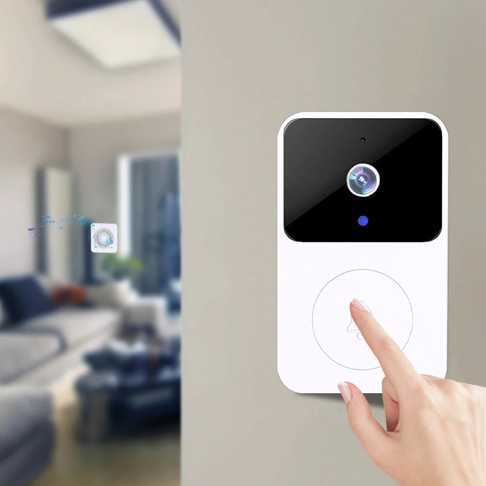 2.4GHz WiFi Wireless Night Vision Doorbell Camera & Two-way Intercom Home Security System by GJB PRODUCTS