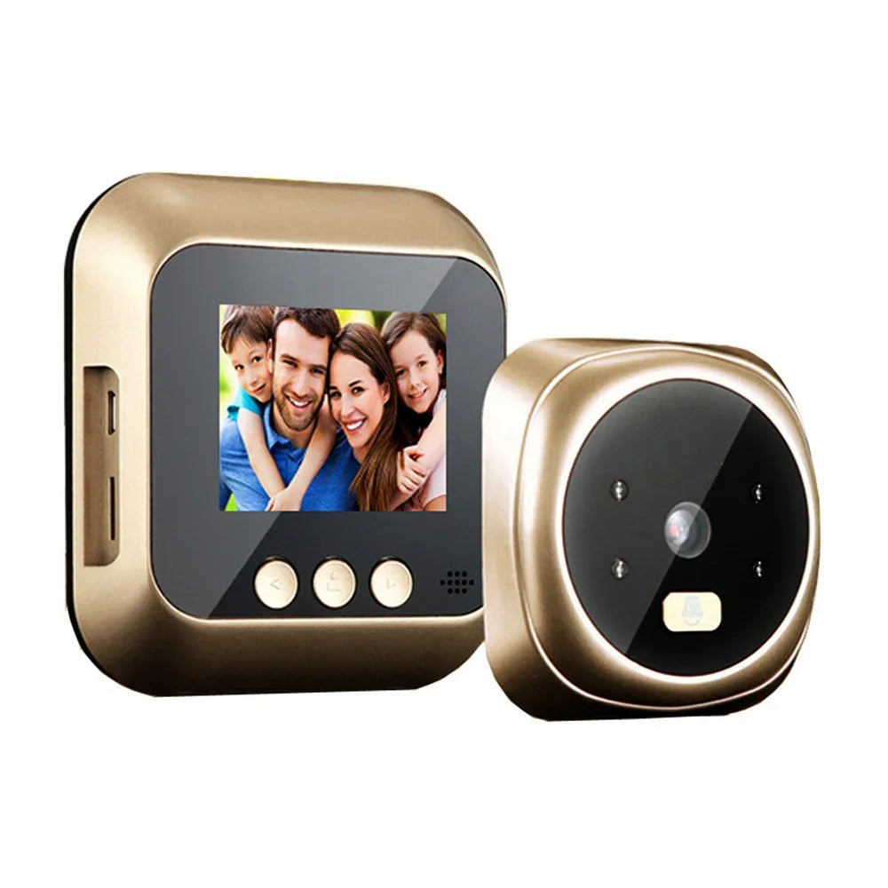 Door Camera Doorbell with Wireless Viewer HD Monitor and Live Night Vision for Home or Office by GJB PRODUCTS