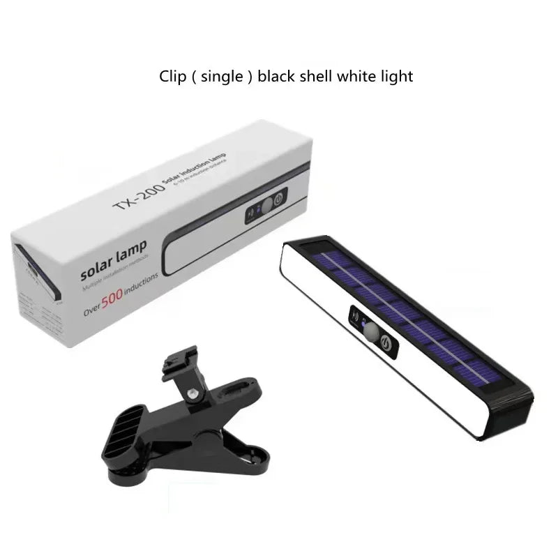 Portable LED Solar Security Light with Motion sensor. -Bracket or Clamp Mount- by GJB PRODUCTS