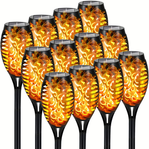12LED Solar Flame Light for Outdoors and Waterproof. Decorations by GJB PRODUCTS