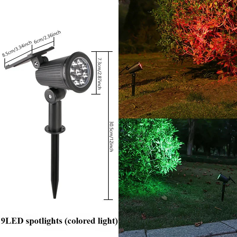 Decorative(Colored )LED Solar Powered SpotLight For Outdoors by GJB PRODUCTS