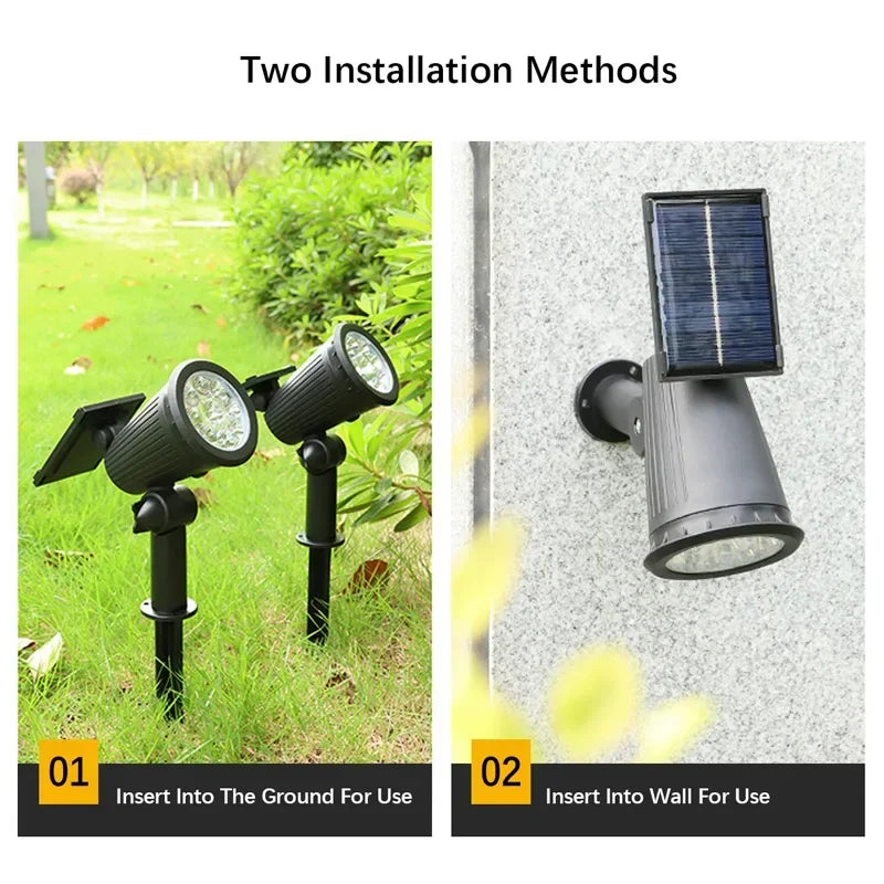 Decorative(Colored )LED Solar Powered SpotLight For Outdoors by GJB PRODUCTS