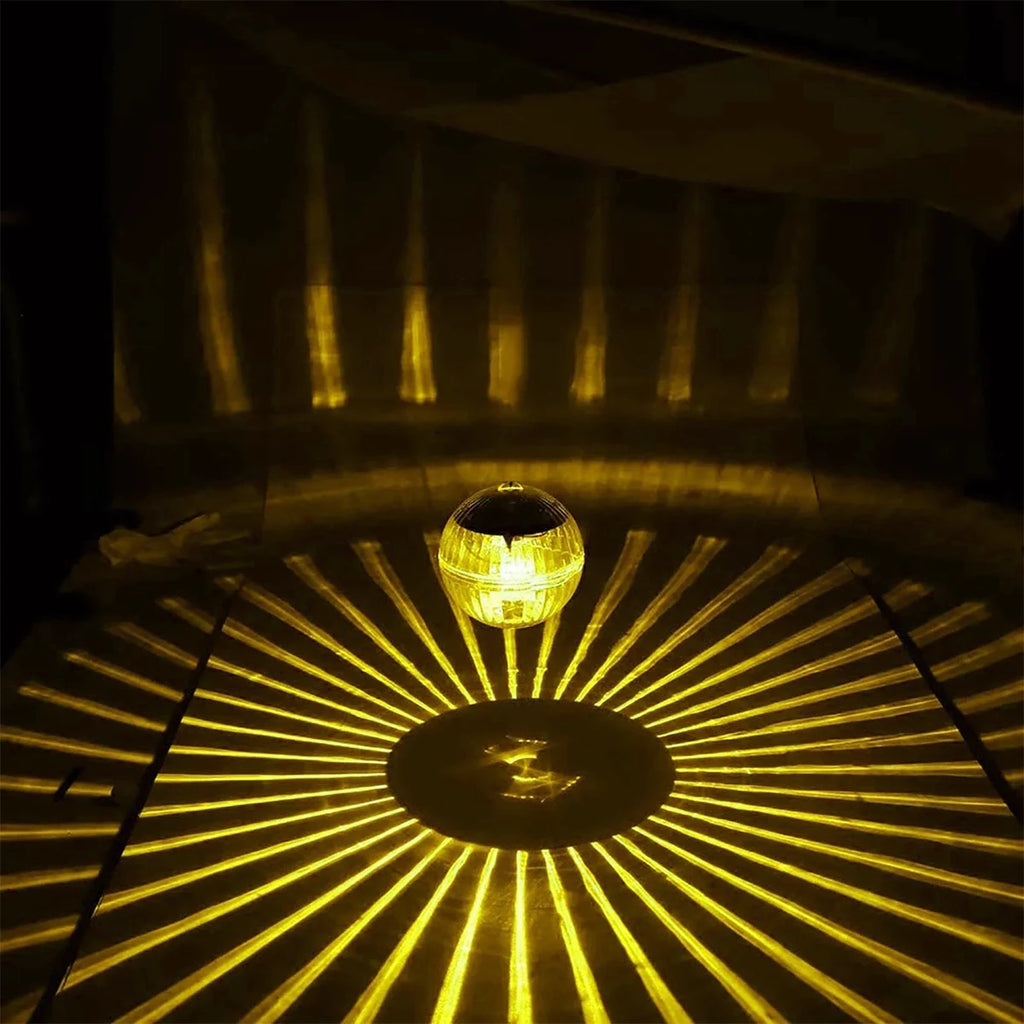 Led Solar Powered Disco Colored Floating Pool Ball Lamps by GJB PRODUCTS