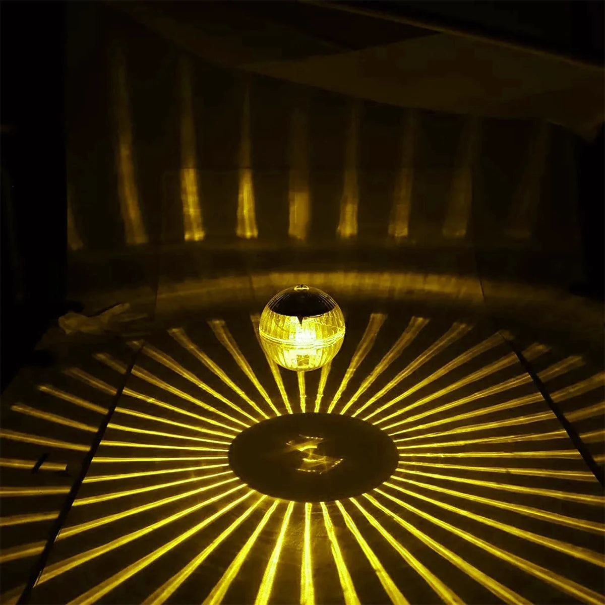 Led Solar Powered Disco Colored Floating Pool Ball Lamps by GJB PRODUCTS