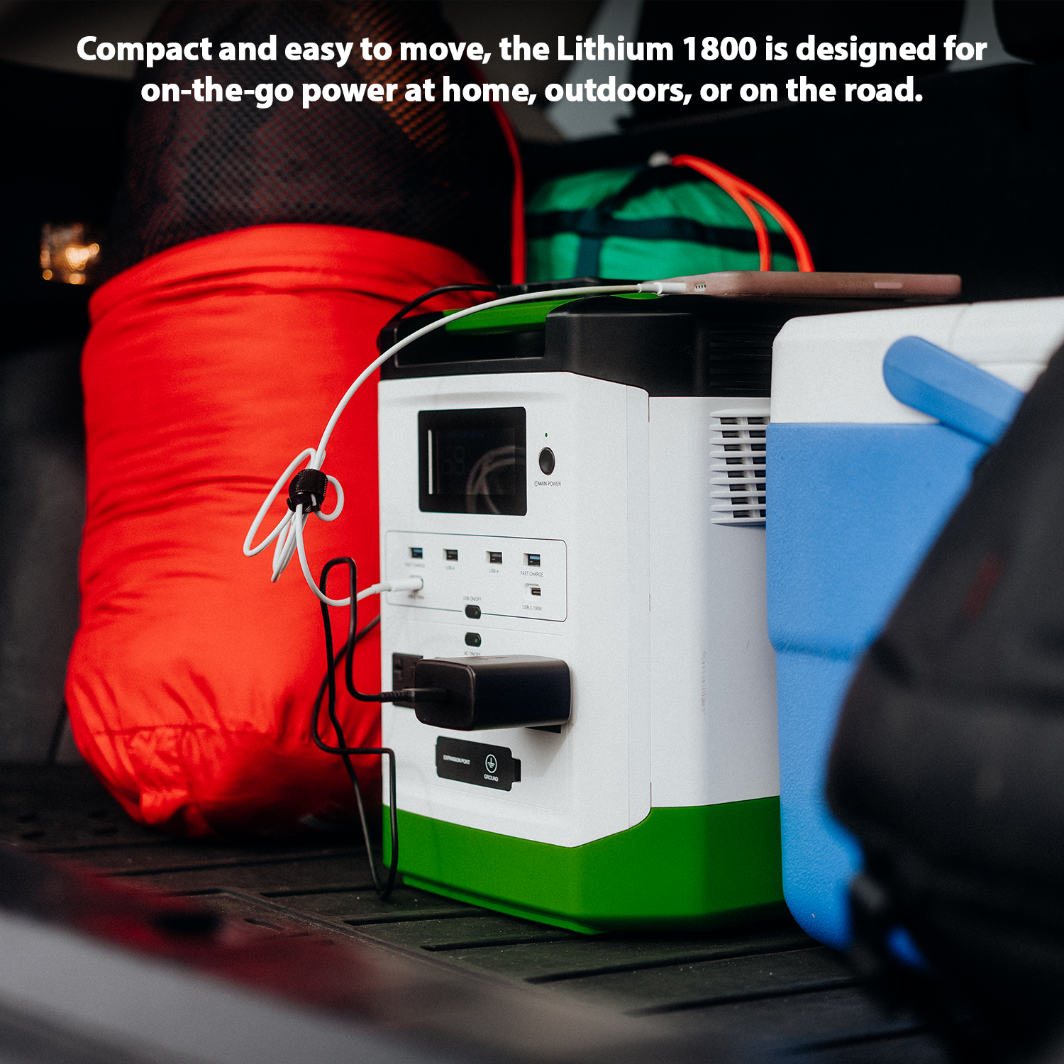 High Capacity Expandable Lithium 1800 Power Station by Nature's Generator