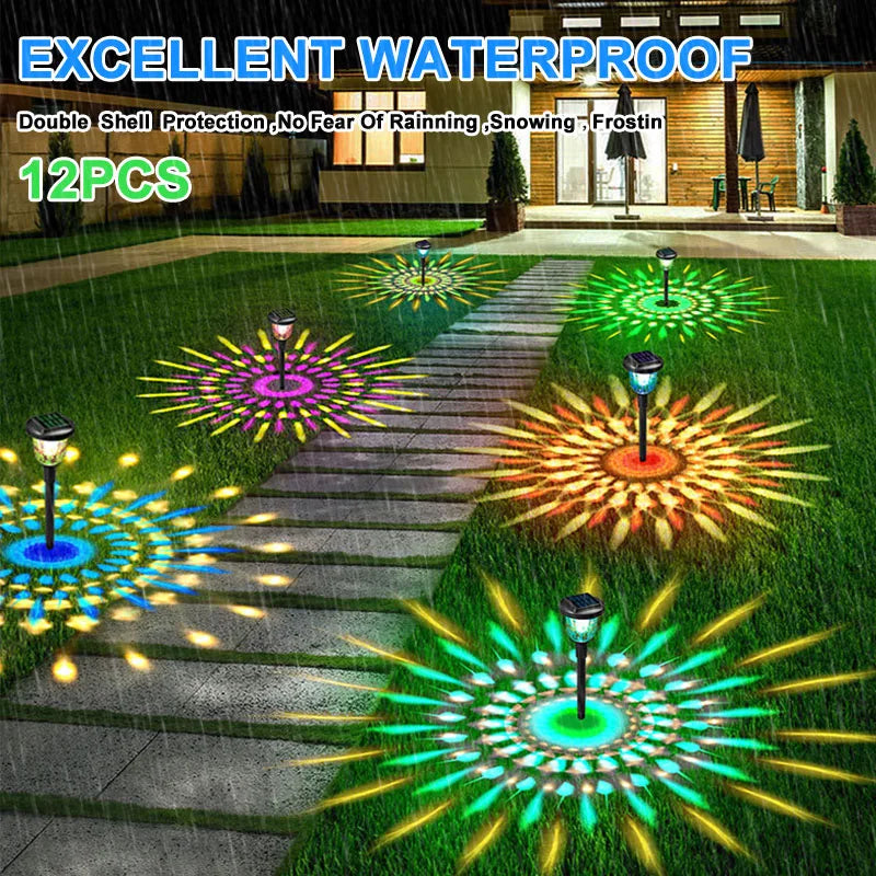 Decorative LED Solar Powered Outdoor Lights by GJB PRODUCTS
