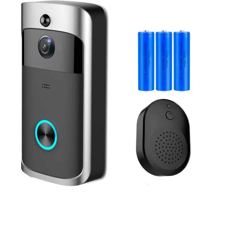 WiFi Video Doorbell Alarm Camera with HD. Wireless Remote Operated,Motion Detector and Night Vision by GJB PRODUCTS