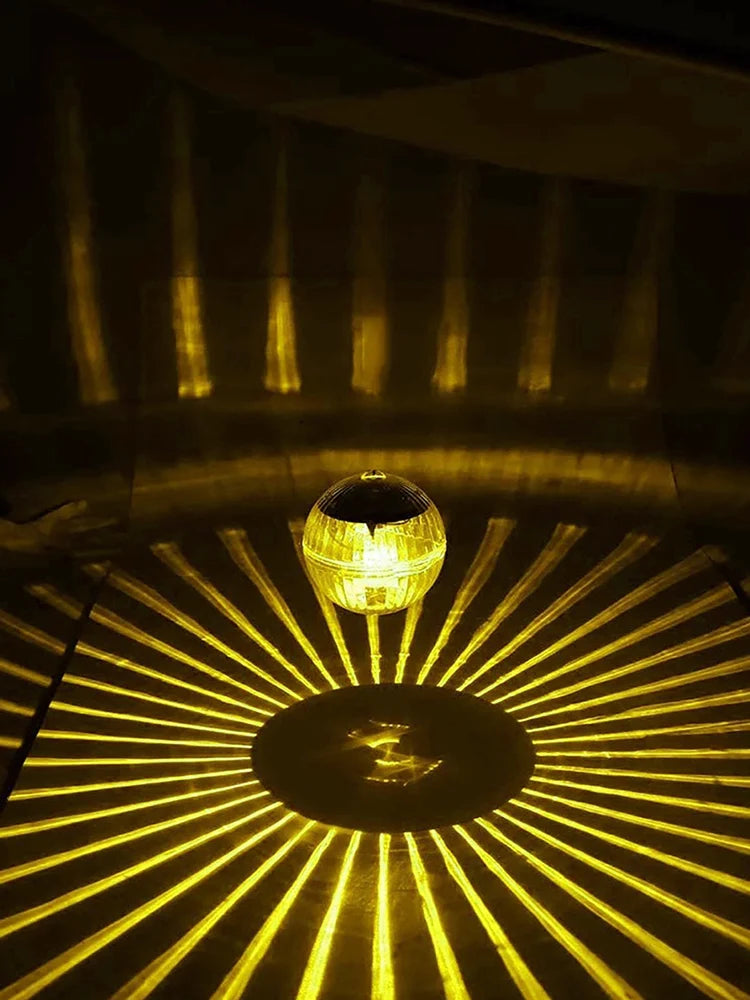 Led Solar Powered Disco Colored Floating Pool Ball Lamps by GJB PRODUCTS