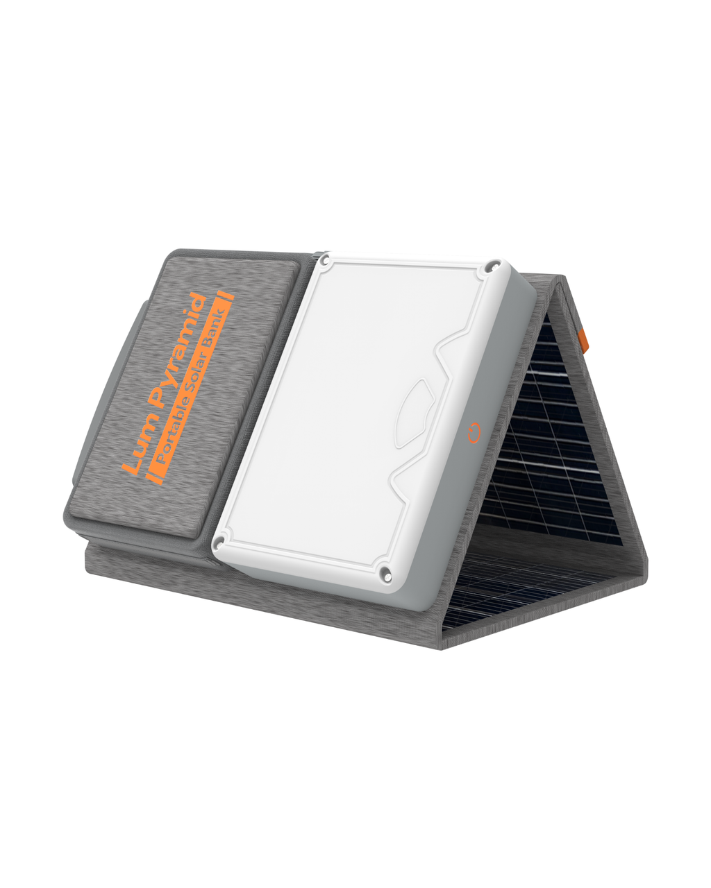LUM PYRAMID: Portable 65W Solar Powered Generator (Gray) by Lumopal