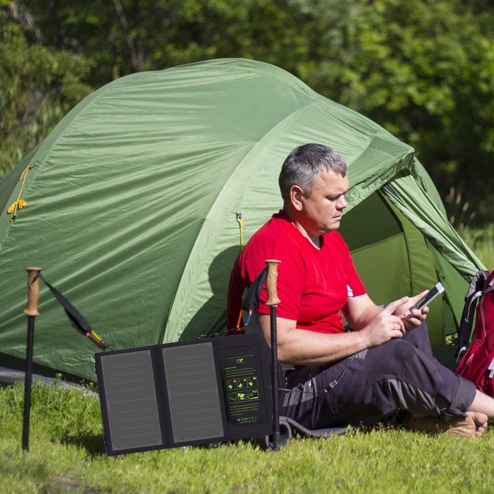 ALLPOWER: Easy to Carry 10W 5V Portable Solar Panel Charger• Charging for All Devices on Hiking Camping or Any Adventure Outdoors - GJB PRODUCTS