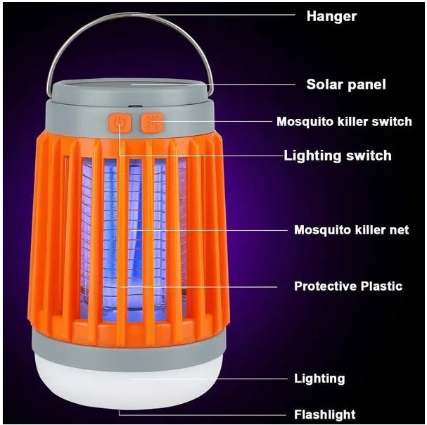 Amerteer: Solar Insect Zapper Light - GJB PRODUCTS