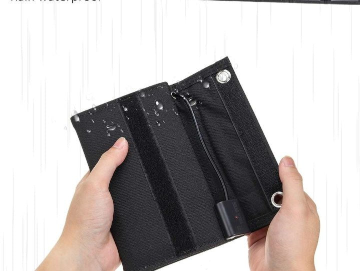 AXTQH: Single Crystal 25W 5V Folding Solar Panel - GJB PRODUCTS